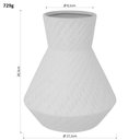 Ver imagem 2 de Vaso Decorativo Cachepô 20x17x17cm Cerâmica Branco