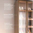 Ver imagem 7 de Guarda-Roupa Planejado de Canto Obliquo com 5 Portas Reflectas Orion CabeCasa MadeiraOriginals Marrom