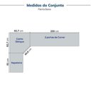 Ver imagem 5 de Guarda-Roupa Planejado de Canto Obliquo com 5 Portas Reflectas Orion CabeCasa MadeiraOriginals Marrom