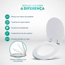 Ver imagem 5 de Assento Sanitário Soft Close Massima Cinza Platina P/ Louça Incepa