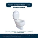 Ver imagem 4 de Assento Sanitário Soft Close Massima Cinza Platina P/ Louça Incepa