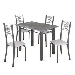 Conjunto Mesa com 4 Cadeiras Tampo de Granito Topázio Sara Yescasa - 2