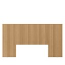 Ver imagem 2 de Kit Cabeceira Casal Queen Ripada 240cm com 2 Mesas de Apoio 1 Gaveta 1 Nicho Pés Palito 