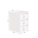 Ver imagem 3 de Gaveteiro Planejado 50cm Ficus CabeCasa MadeiraOriginals Branco