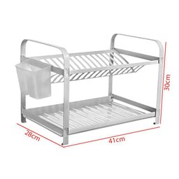 Kit Escorredor Montado P/ 16 Pratos com Porta Talheres Pp - 20.16p + Porta Detergente Inox - 4