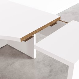 Mesa de Escritório em L Tamburato Acabamento em BP 135cm Ficus CabeCasa MadeiraMadeira - 14