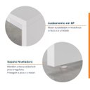 Ver imagem 6 de Escrivaninha Mesa Escritório em L Tamburato Acabamento em BP 135cm Ficus CabeCasa MadeiraOriginals