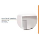 Ver imagem 5 de Escrivaninha Mesa Escritório em L Tamburato Acabamento em BP Ficus 135cm CabeCasa MadeiraOriginals Branco
