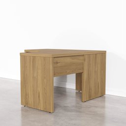 Mesa de Escritório em L Tamburato Acabamento em BP 135cm Ficus CabeCasa MadeiraMadeira - 11