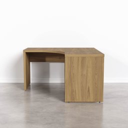 Mesa de Escritório em L Tamburato Acabamento em BP 135cm Ficus CabeCasa MadeiraMadeira - 10