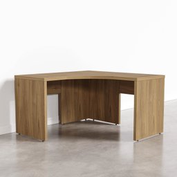 Mesa de Escritório em L Tamburato Acabamento em BP 135cm Ficus CabeCasa MadeiraMadeira - 8
