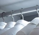 Ver imagem 3 de Perfil Fita Led Cabideiro 2 Metros 16x30mm Alumínio Difusor Fosco R13
