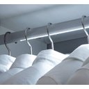 Ver imagem 3 de Perfil Fita Led Cabideiro 2 Metros 16x30mm Alumínio Difusor Fosco R13