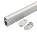 Ver imagem 6 de Perfil Fita Led Cabideiro 2 Metros 16x30mm Alumínio Difusor Fosco R13