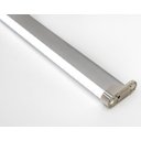 Ver imagem 2 de Perfil Fita Led Cabideiro 2 Metros 16x30mm Alumínio Difusor Fosco R13