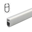 Ver mais imagens de Perfil Fita Led Cabideiro 2 Metros 16x30mm Alumínio Difusor Fosco R13