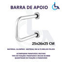 Ver imagem 3 de Barra de Apoio U Aluminio 25x26x25