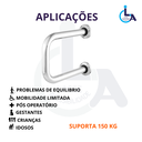 Ver imagem 2 de Barra de Apoio U Aluminio 25x26x25