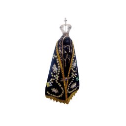 Imagem Nossa Senhora Aparecida Completa 25 Cm Manto Coroa - 9