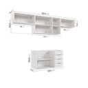 Ver imagem 5 de Cozinha Planejada 4 Peças sem Tampo 3 Aéreos 5 Portas e 1 Balcão Ipanema CabeCasa MadeiraOriginals Branco