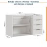 Cozinha Modulada 4 Peças sem Tampo 3 Aéreos 5 Portas e 1 Balcão Ipanema CabeCasa MadeiraOriginals - 16