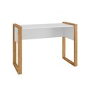 Ver imagem 3 de Mesa Escrivaninha Computador Office Freijo Toq/branco Acetinado - Qmovi