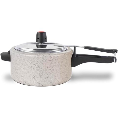 Panela de Pressão 3 Litros Cerâmica Antiaderente Vapt Brinox:vanilla