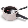 Panela de Pressão 3 Litros Cerâmica Antiaderente Vapt Brinox:vanilla - 3