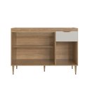 Ver imagem 7 de Armário Balcão 3 Portas 1 Gaveta 120cm Veneza Modulada Bege/Mel/Arenas