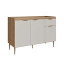 Ver imagem 4 de Armário Balcão 3 Portas 1 Gaveta 120cm Veneza Modulada