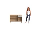 Ver imagem 6 de Armário Balcão 3 Portas 1 Gaveta 120cm Veneza Modulada Bege/Mel/Arenas