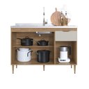 Ver imagem 3 de Armário Balcão 3 Portas 1 Gaveta 120cm Veneza Modulada