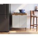 Ver imagem 1 de Armário Balcão para Cooktop 2 Portas 70cm Veneza Modulada Bege/Mel/Arenas