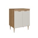 Ver imagem 4 de Armário Balcão para Cooktop 2 Portas 70cm Veneza Modulada Bege/Mel/Arenas