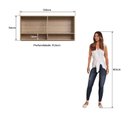 Ver imagem 5 de Armário Aéreo 1 Porta Basculante 2 Nichos 120cm Veneza Modulada Bege/Mel/Arenas