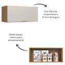 Ver mais imagens de Armário Aéreo 1 Porta Basculante 70cm Veneza Modulada