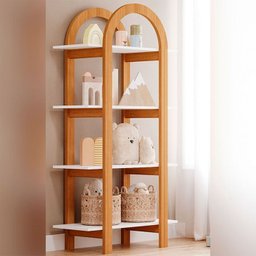 Estante Organizadora Infantil Cupcake Branco/nature - Permobili - 1