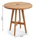 Ver imagem 2 de Conjunto Bistrô Mesa Alta Redonda 80cm e 4 Banquetas Madeira Maciça Área Externa – Arveni