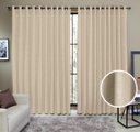 Ver imagem 1 de Cortina Tecido Rustico 3,00M x 2,60M Semi Blackout Areia
