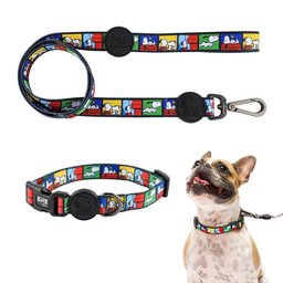 Coleira Com Guia Para Cachorros Pet Filmcolor Zooz Pets P - 1