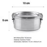 Marmita Alumínio Mini Pequena Redonda Nº 10 com Trava 400ml - 4