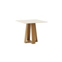 Ver imagem 6 de Conjunto Sala de Jantar Mesa Lisa 90cm com Tampo MDF Canto Reto 4 Cadeiras Lily