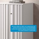 Ver imagem 5 de Cômoda Bella 2 Portas 5 Gavetas 100% Mdf Ripado Branco - Acp Móveis