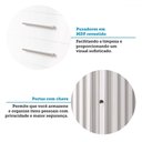 Ver imagem 7 de Cômoda Bella 2 Portas 5 Gavetas 100% Mdf Ripado Branco - Acp Móveis