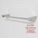 Ver imagem 2 de Toalheiro 30 Cms Quadrado Inox- Metais Banheiro-ilheus