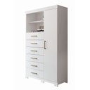 Ver imagem 3 de Multi-Cômoda 1 Porta 6 Gavetas Marabá com Pés