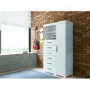 Ver imagem 2 de Multi-Cômoda 1 Porta 6 Gavetas Marabá com Pés