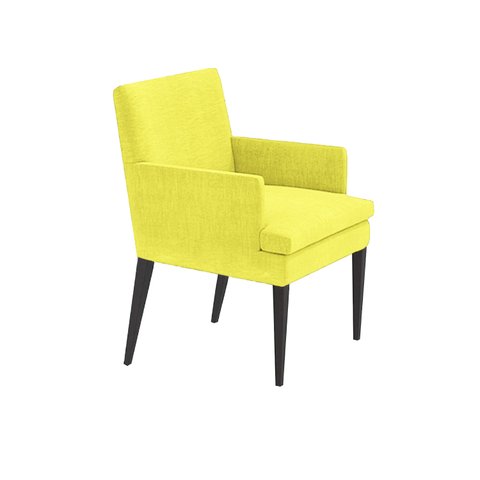 Cadeira de Jantar Germany Retro Suede Amarelo Dominic Decor