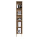 Ver imagem 5 de Armário Paneleiro 2 Portas 1 Nicho 35cm Veneza Modulada Bege/Mel/Arenas