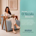 Ver imagem 6 de Poltrona Chloe Decorativa Orgânica Bouclé Premium de Luxo para Sala Quarto Recepção Encosto Rolo